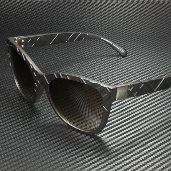 Burberry Matte Dark Havana Brown 56mm Sunglasses - Picture 1 of 5
